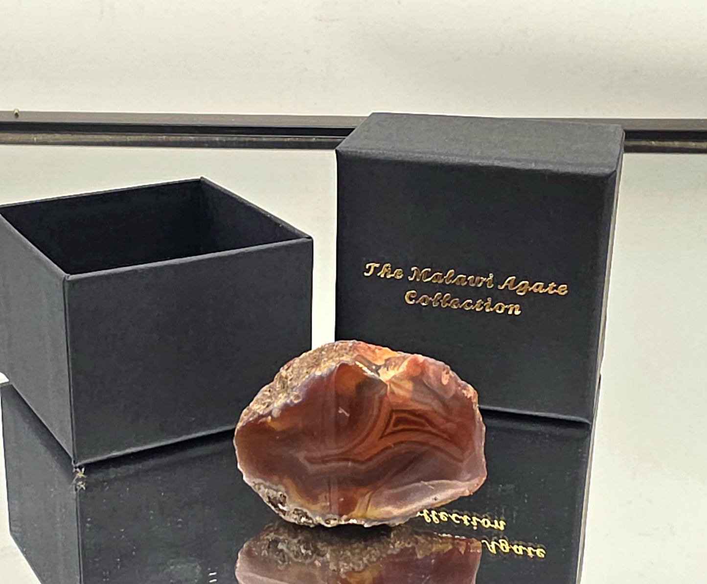 Malawi Agate Colour Banded Polished  Crystal (#14)