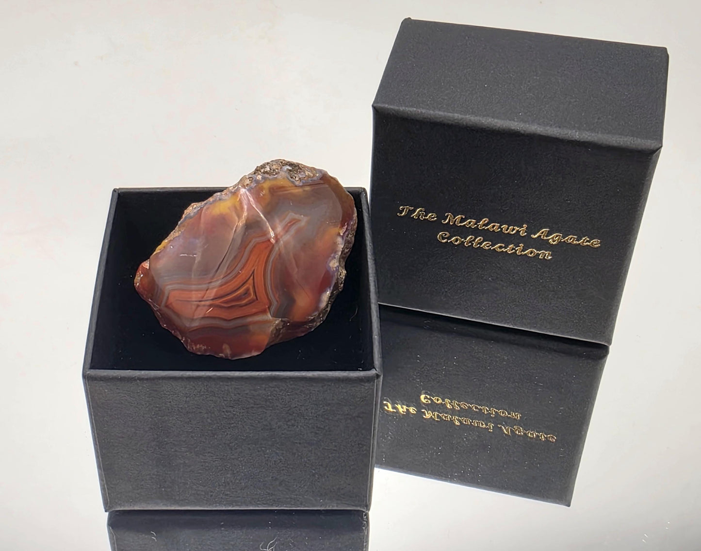 Malawi Agate Colour Banded Polished  Crystal (#14)