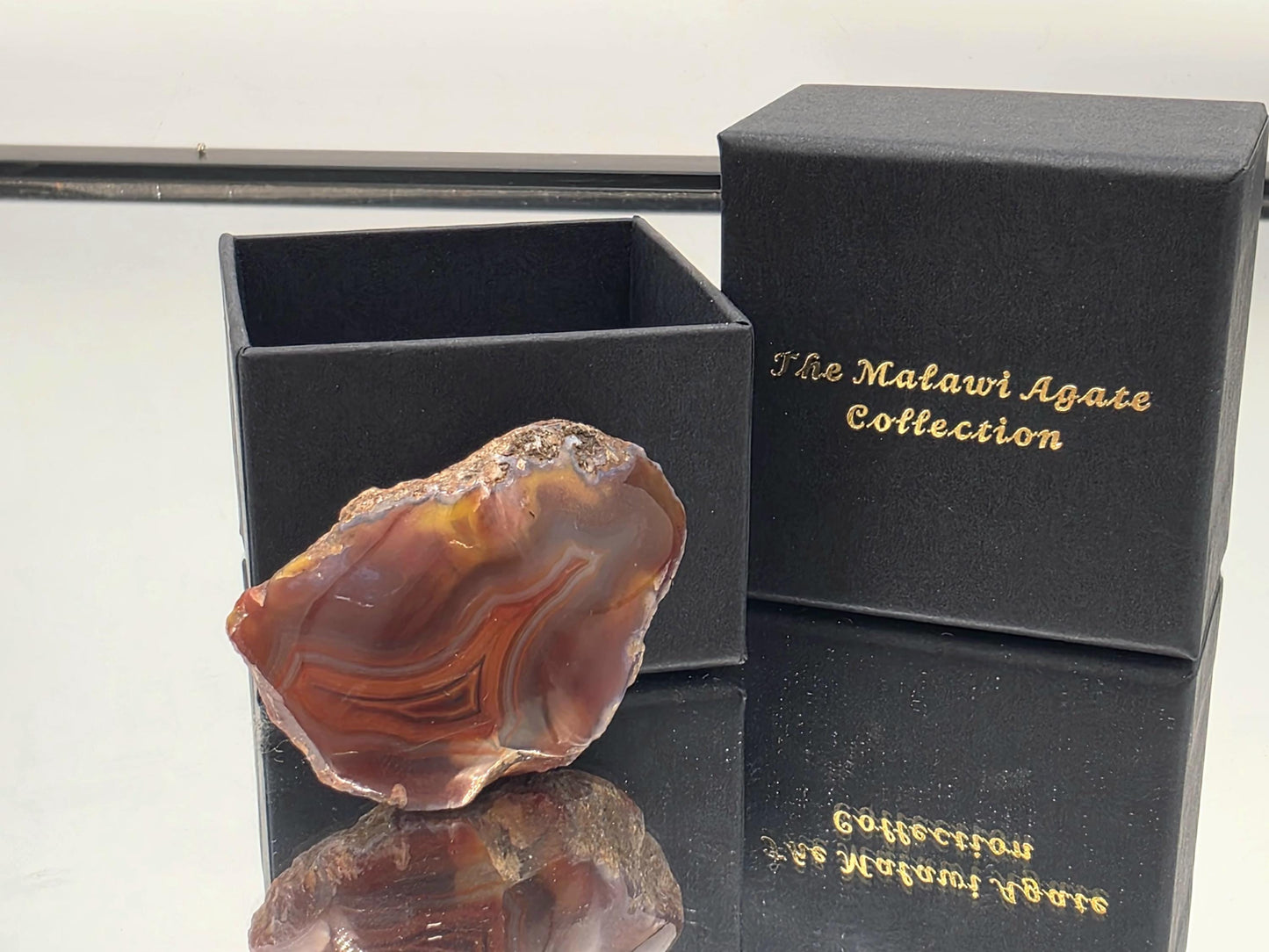 Malawi Agate Colour Banded Polished  Crystal (#14)
