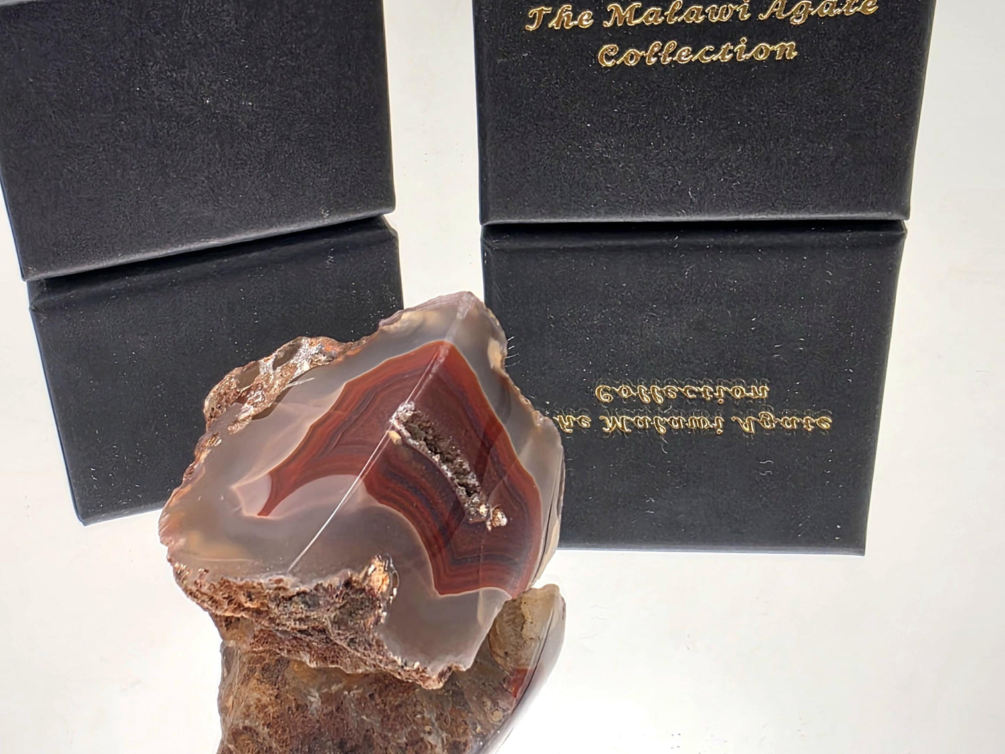 Malawi Agate Colour Banded Polished  Crystal (#13)