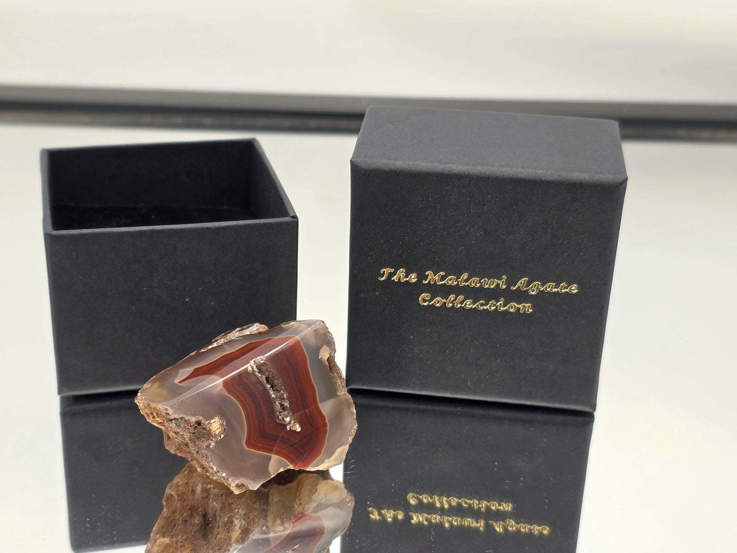 Malawi Agate Colour Banded Polished  Crystal (#13)