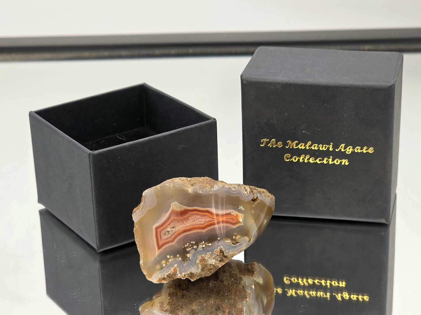 Malawi Agate Colour Banded Polished  Crystal (#9)