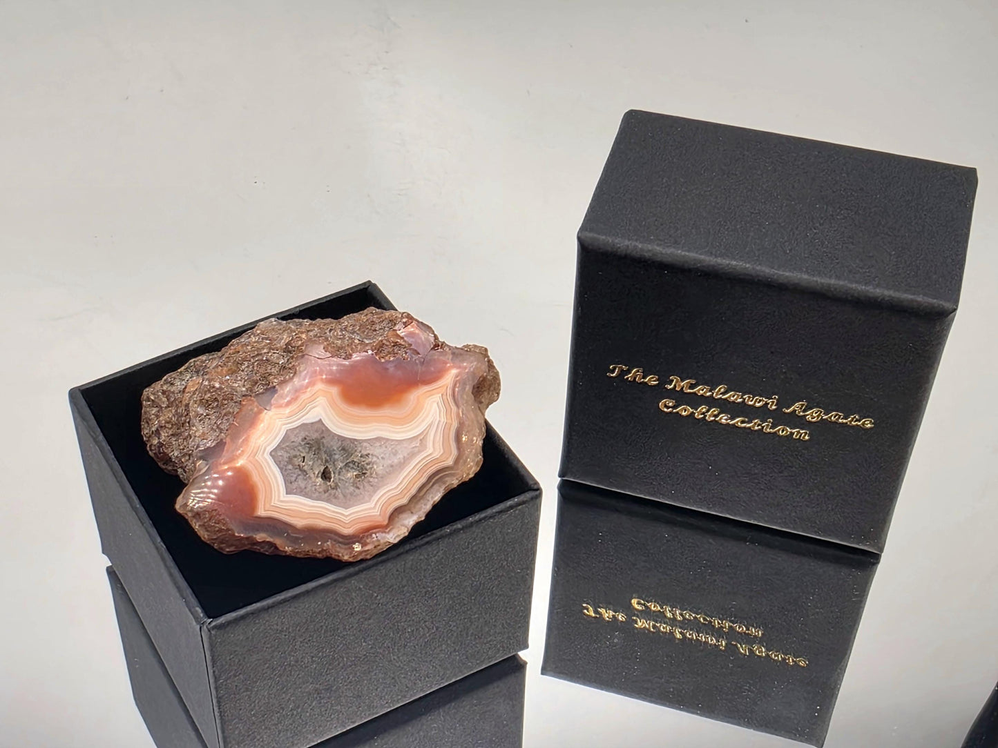 Malawi Agate Colour Banded Polished  Crystal (#11)