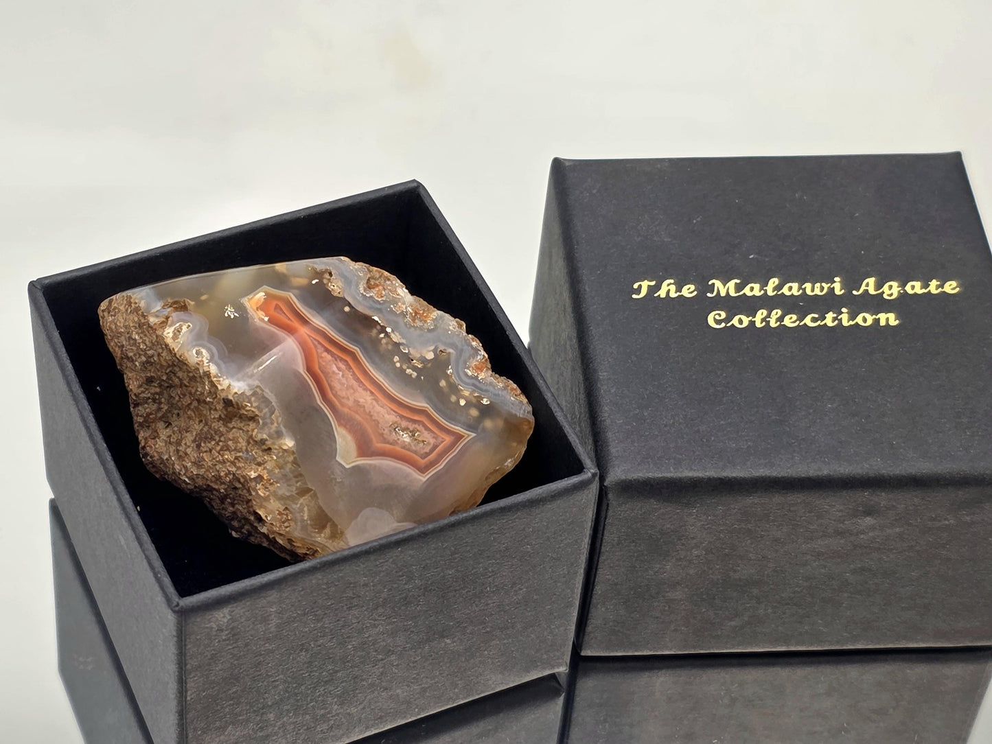 Malawi Agate Colour Banded Polished  Crystal (#9)
