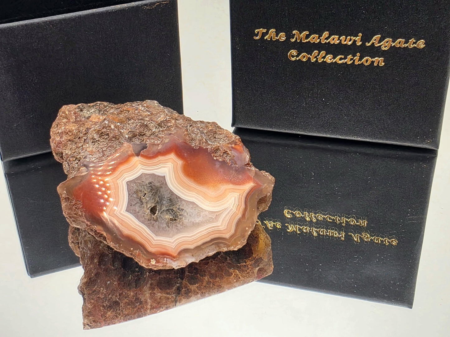 Malawi Agate Colour Banded Polished  Crystal (#11)
