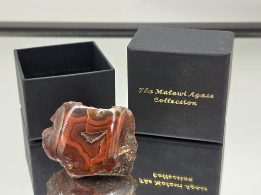Malawi Agate Colour Banded Polished  Crystal (#8)