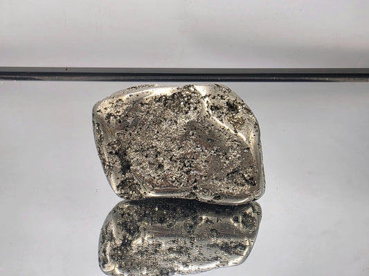 Large Peruvian Pyrite Crystal Freeform Semi Polished (#4)