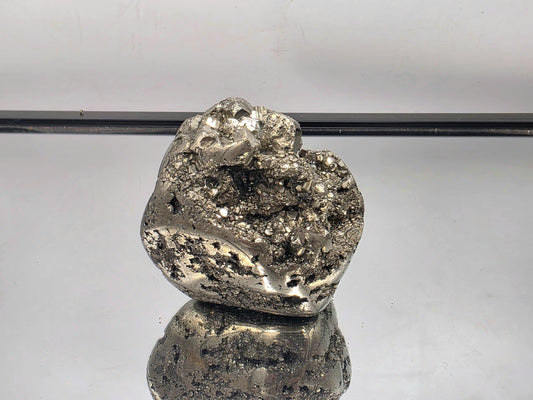 Large Peruvian Pyrite Crystal Freeform Semi Polished (#3)