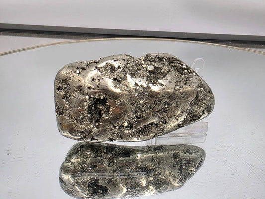 Large Peruvian Pyrite Crystal Freeform Semi Polished (#1)