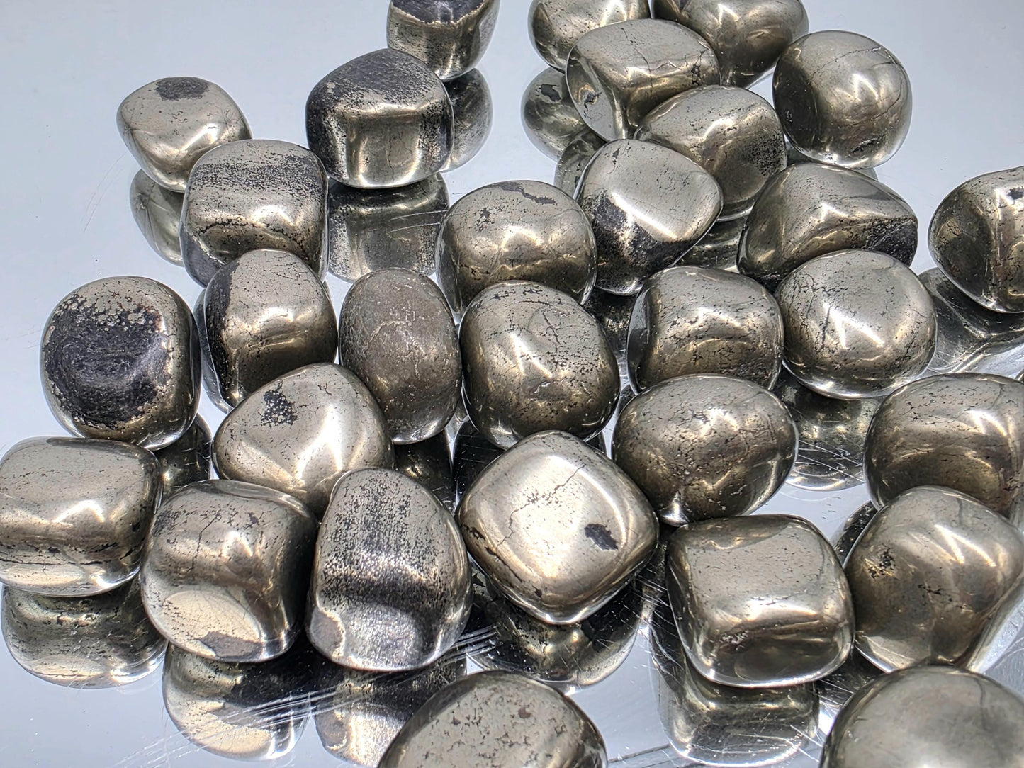Healers Gold Pyrite Crystal Tumblestone