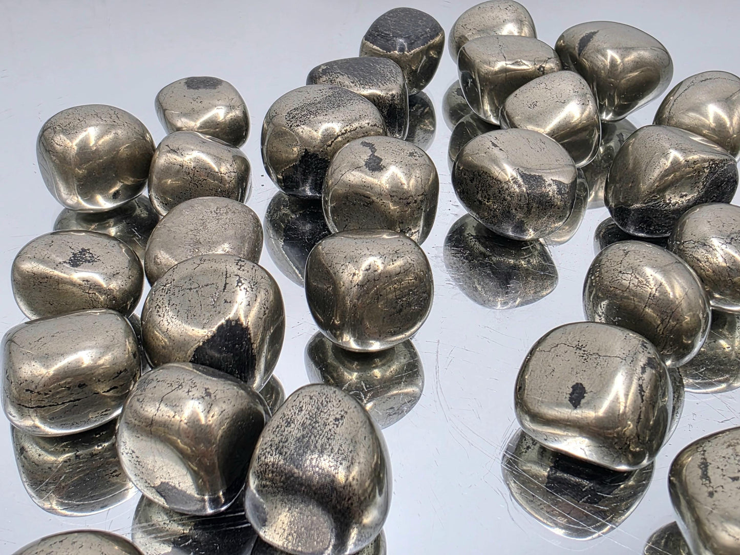Healers Gold Pyrite Crystal Tumblestone