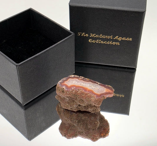 Malawi Agate Colour Banded Polished  Crystal (#17)