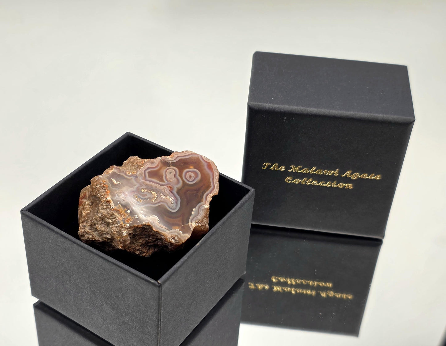 Malawi Agate Colour Banded Polished  Crystal (#16)