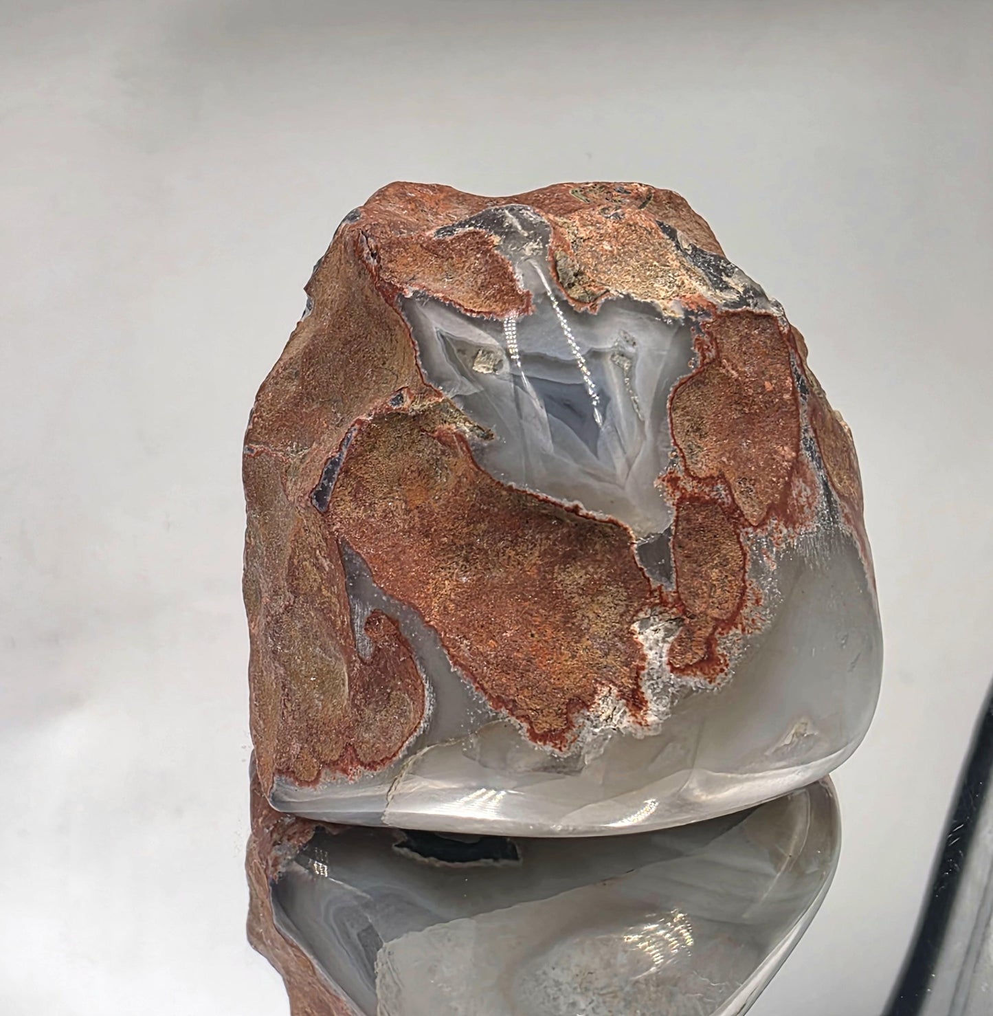 Malawi Agate Crystal Black & Grey Banded Polished (DP1)