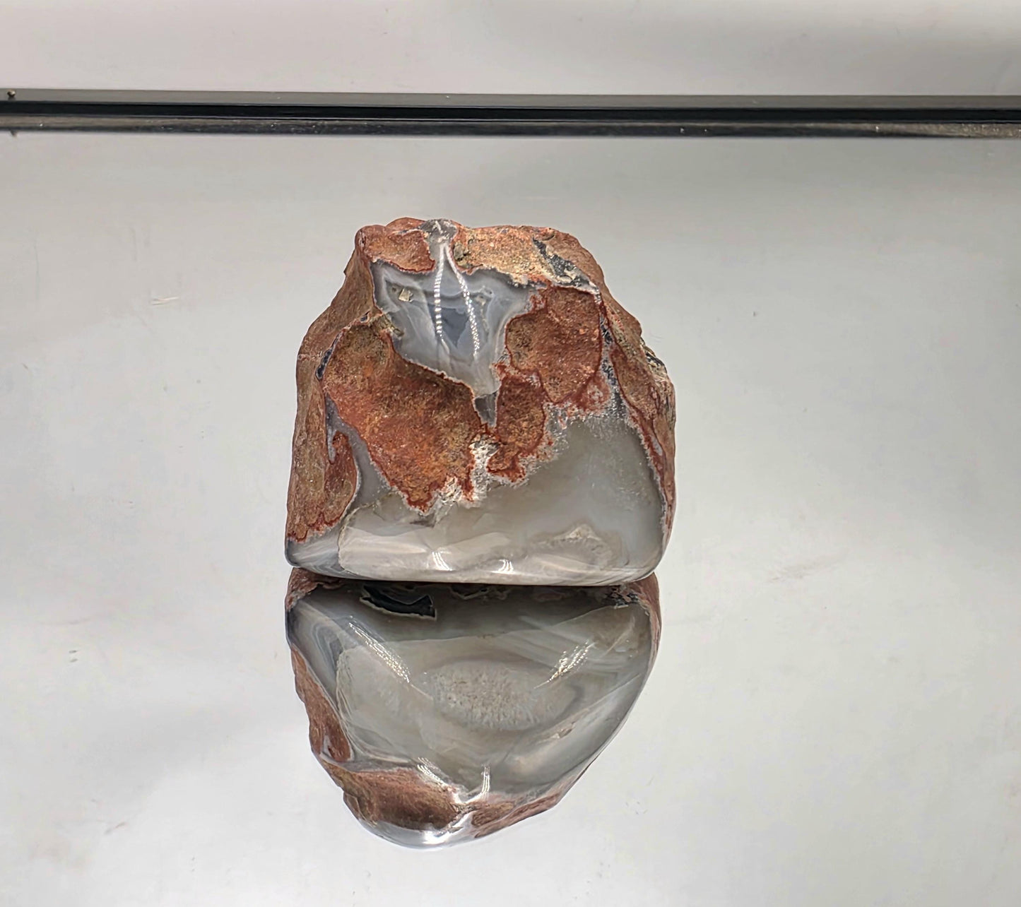Malawi Agate Crystal Black & Grey Banded Polished (DP1)