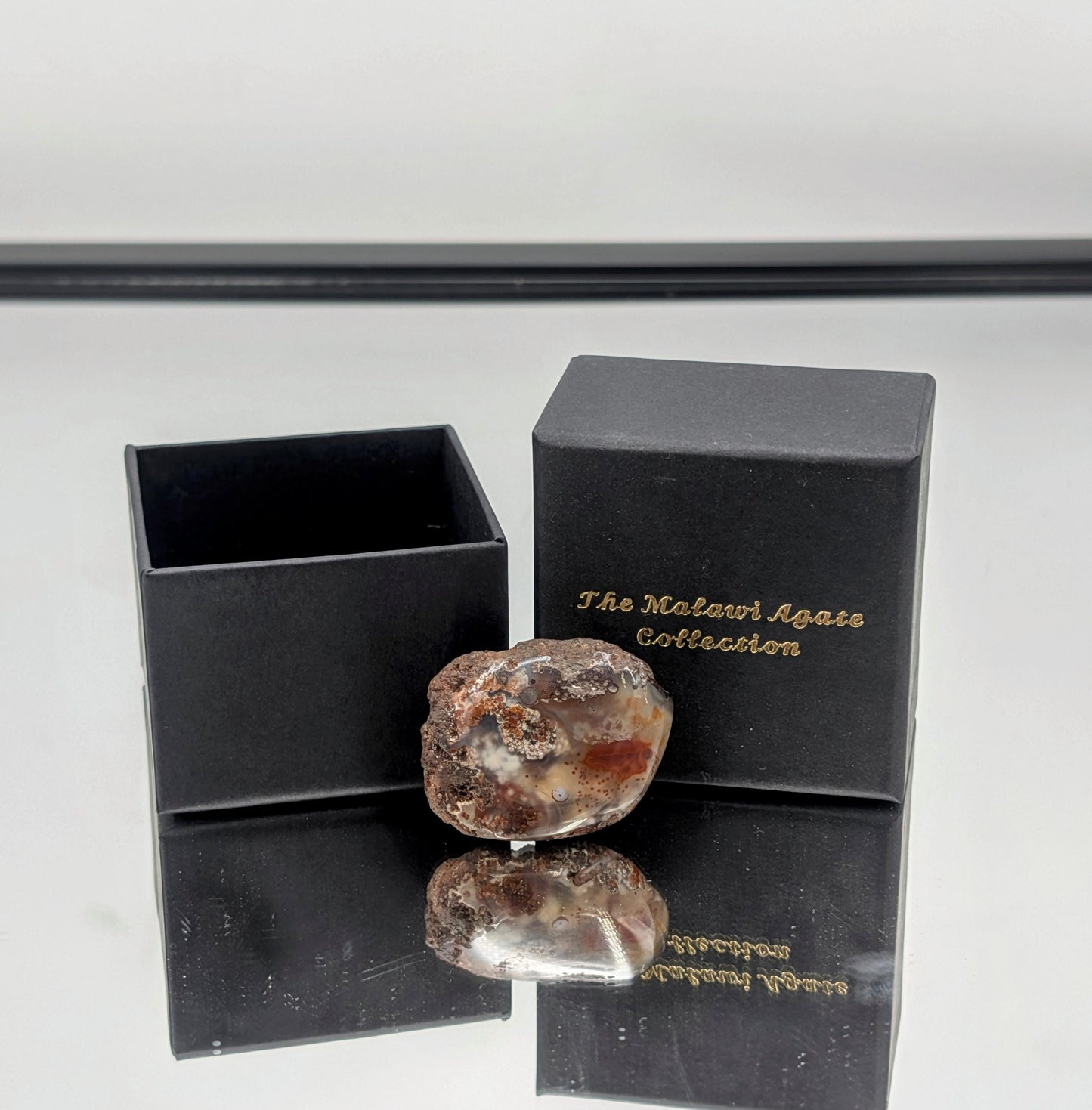 Malawi Agate Colour Banded Polished  Crystal (#DP)