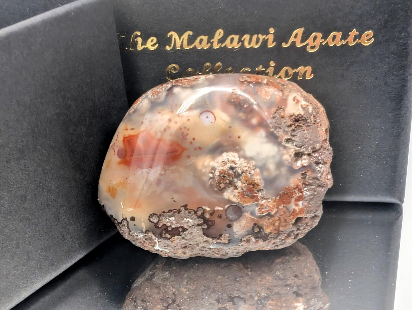 Malawi Agate Colour Banded Polished  Crystal (#DP)