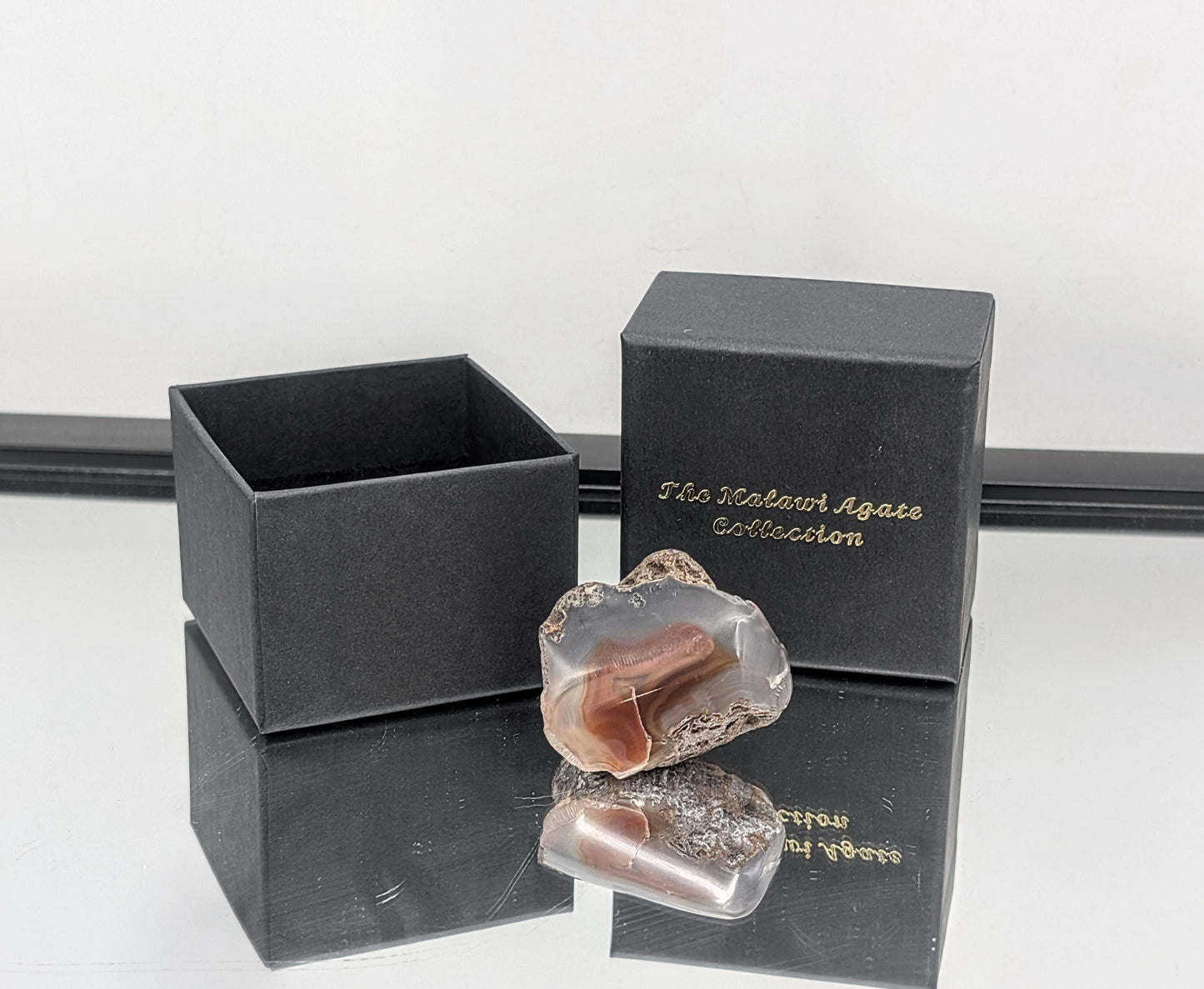 Malawi Agate Colour Banded Polished  Crystal (#18)