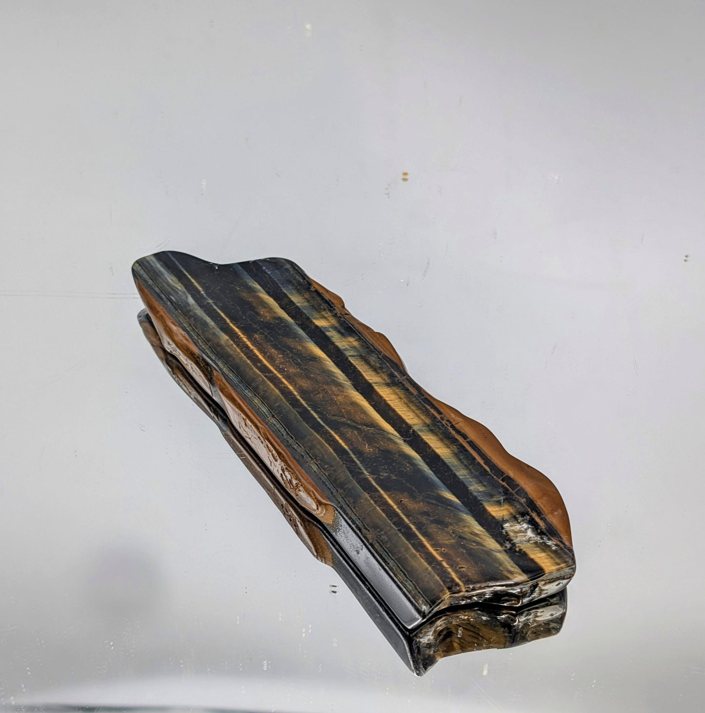 Large Tigers Eye Crystal Polished Slice  (#12)