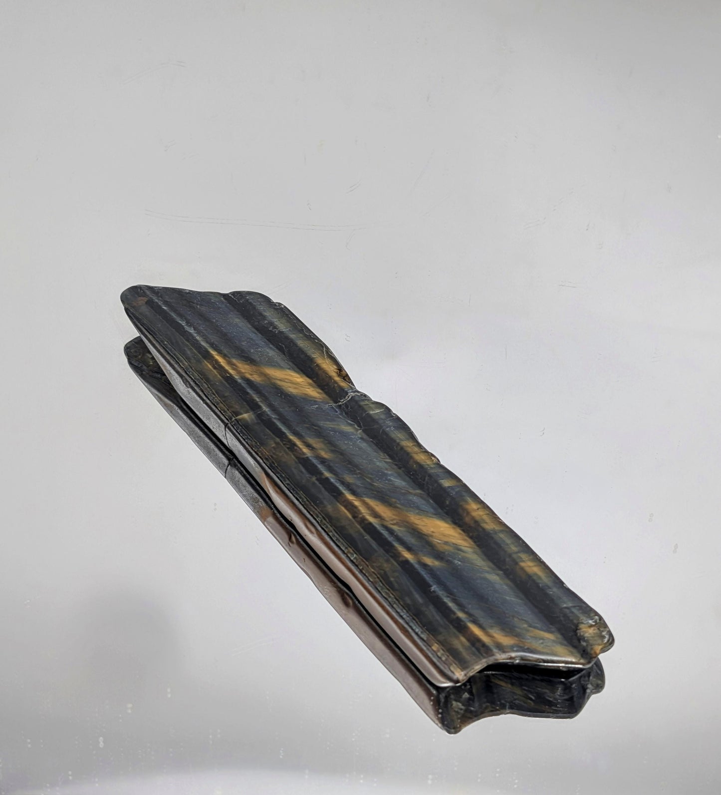 Large Tigers Eye Crystal Polished Slice  (#8)