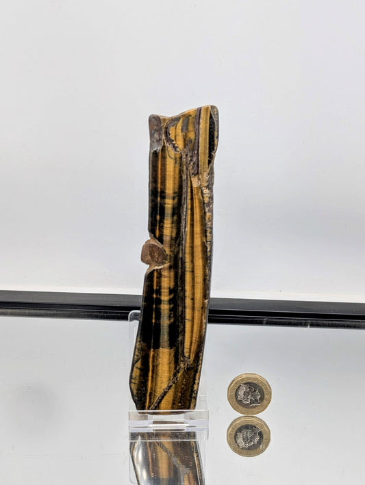Large Tigers Eye Crystal Polished Slice  (#15)