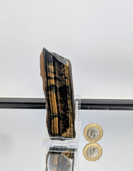 Large Tigers Eye Crystal Polished Slice  (#14)