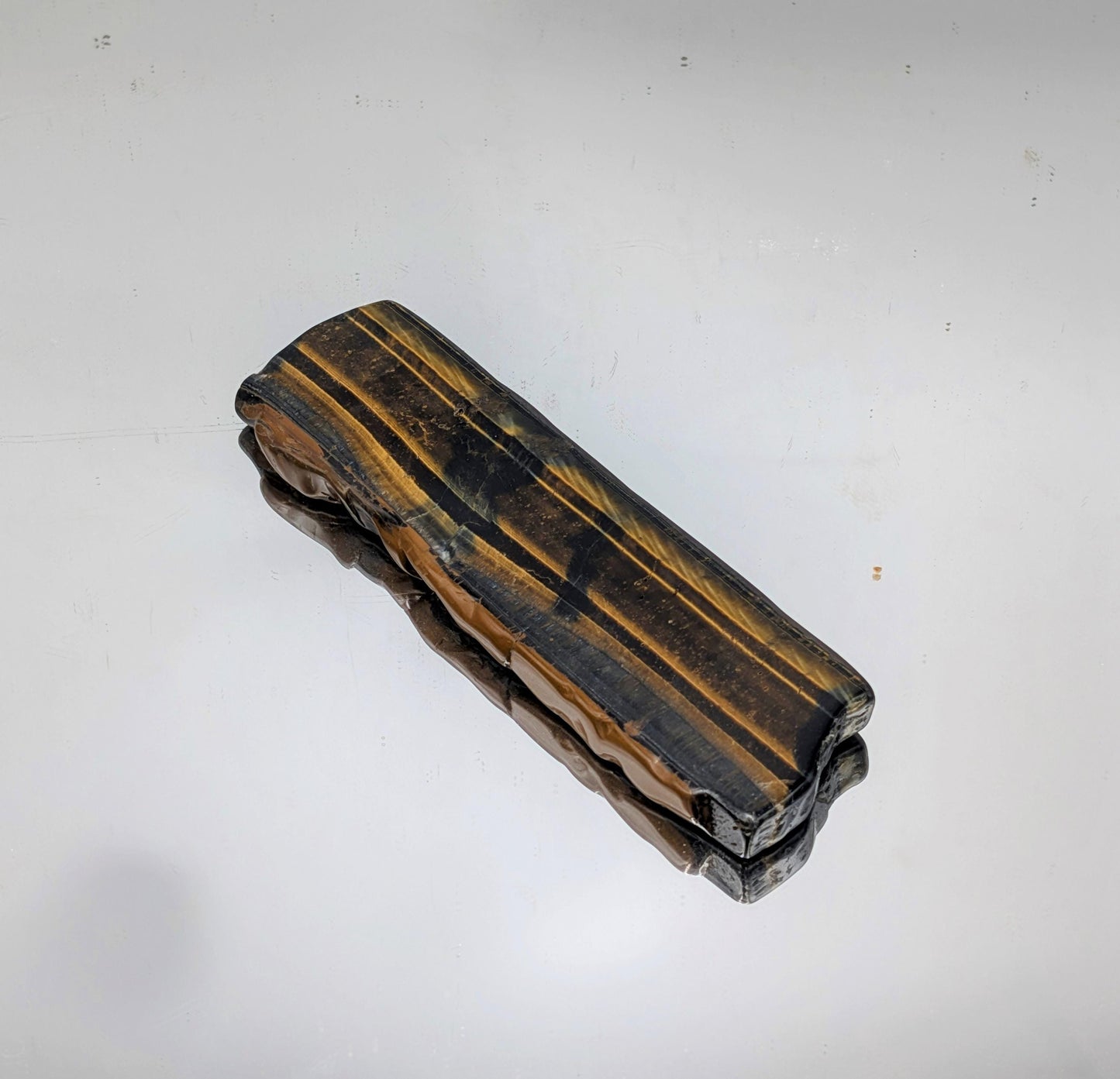 Large Tigers Eye Crystal Polished Slice  (#13)