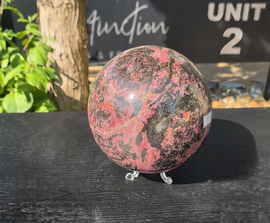 Extra Large Rhodonite Crystal Sphere 5.3KG