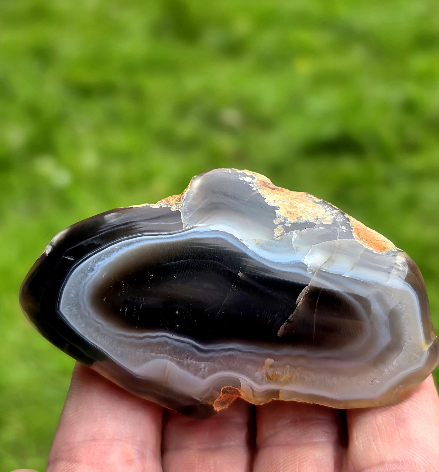 Malawi Agate Black Banded Polished  Crystal (#24)