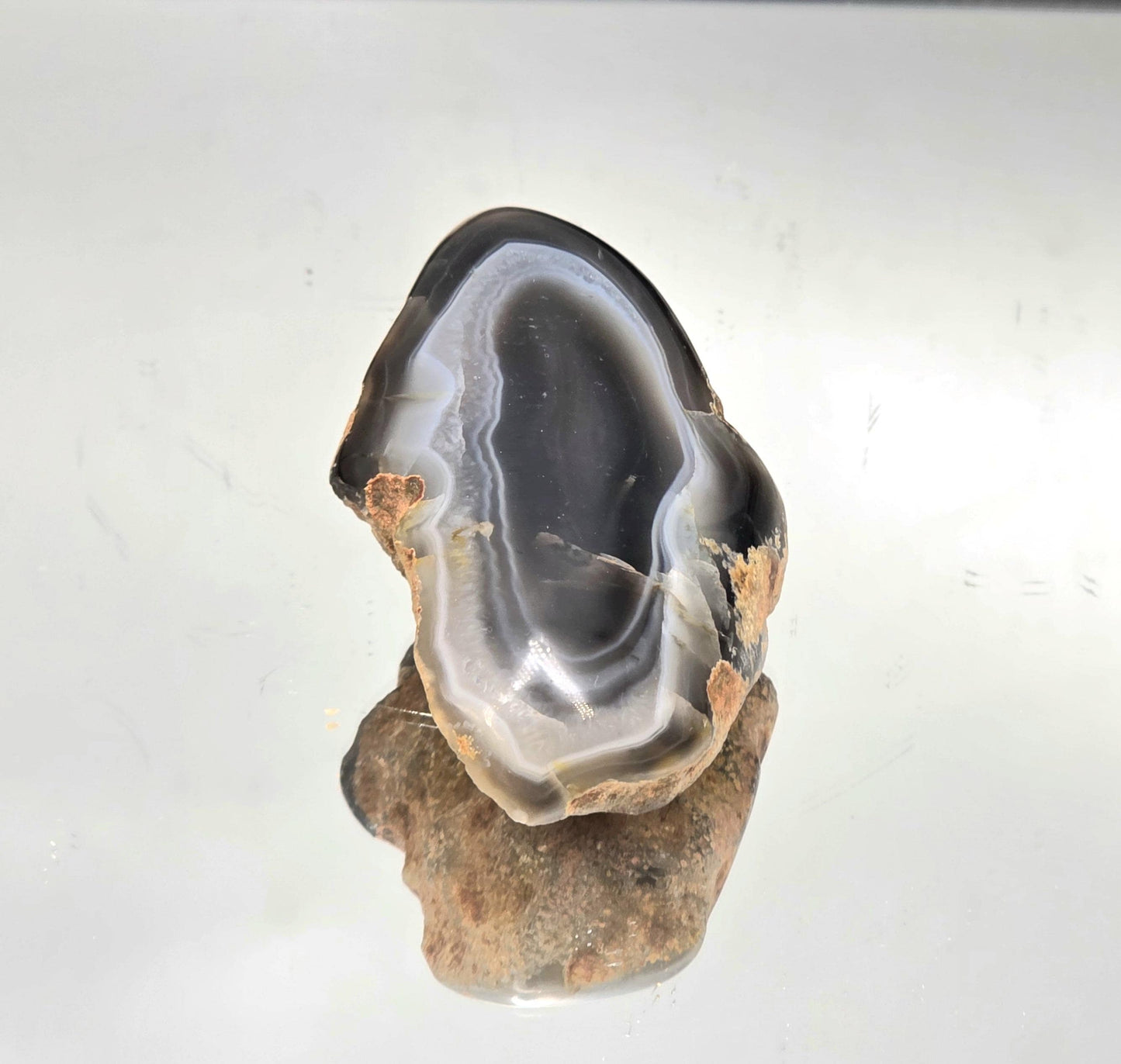 Malawi Agate Black Banded Polished  Crystal (#24)