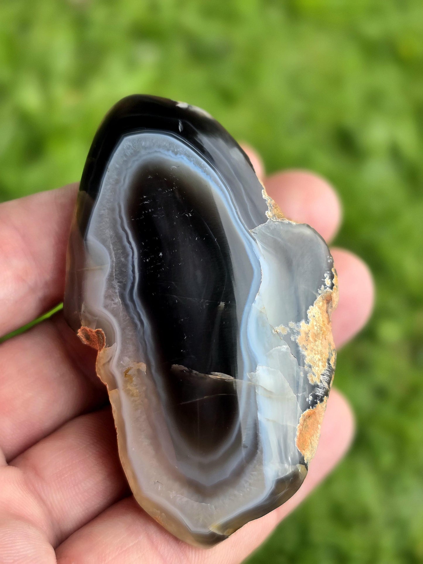 Malawi Agate Black Banded Polished  Crystal (#24)
