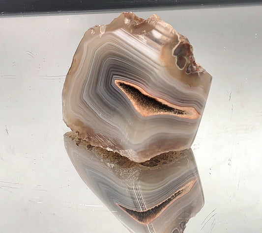 Malawi Agate Colour Banded Polished  Crystal (#21)