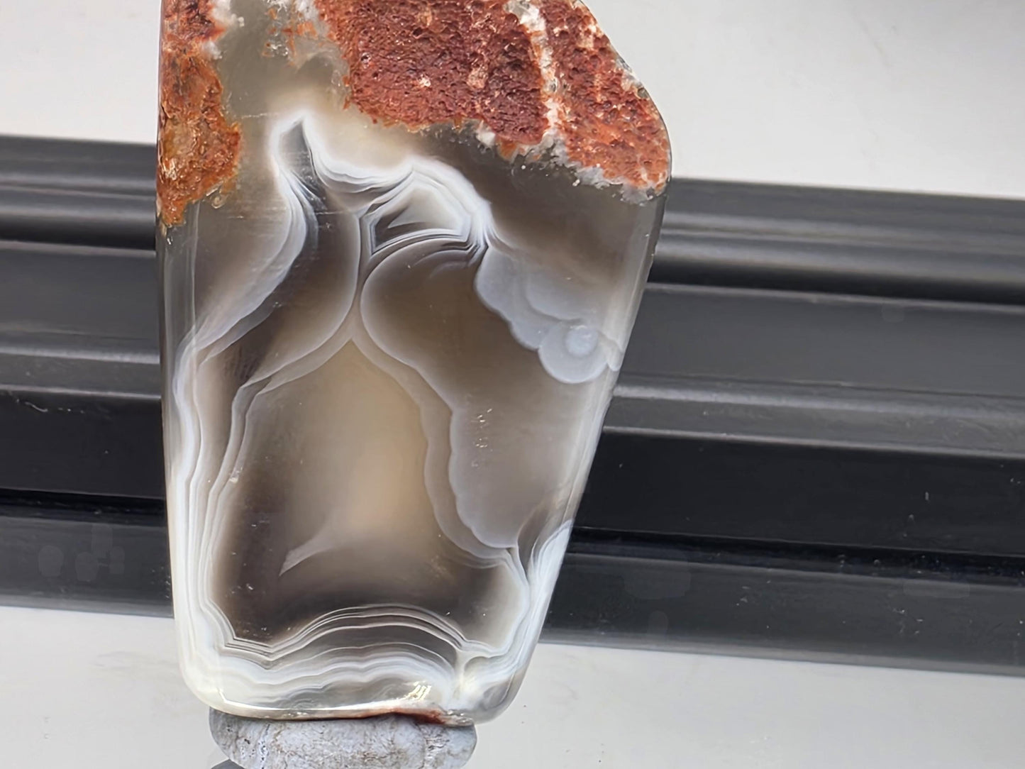Malawi Agate Black Banded Polished  Crystal (#22)