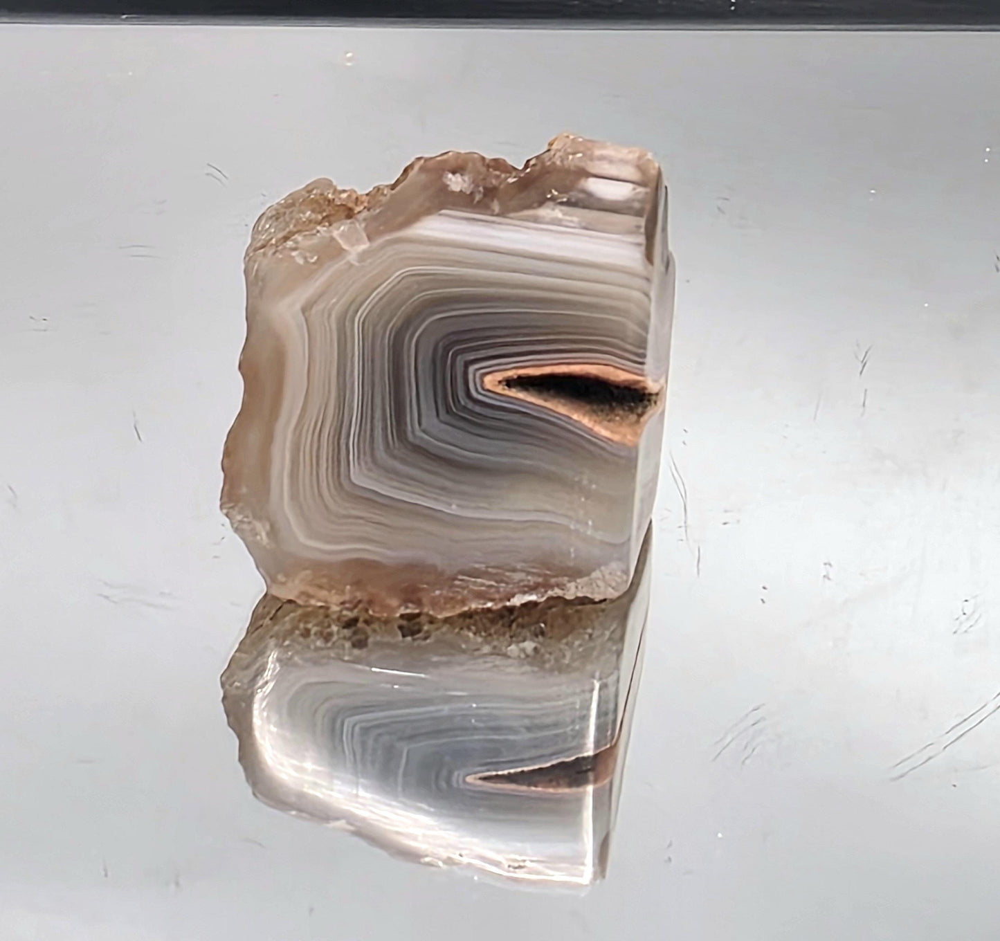 Malawi Agate Colour Banded Polished  Crystal (#21)