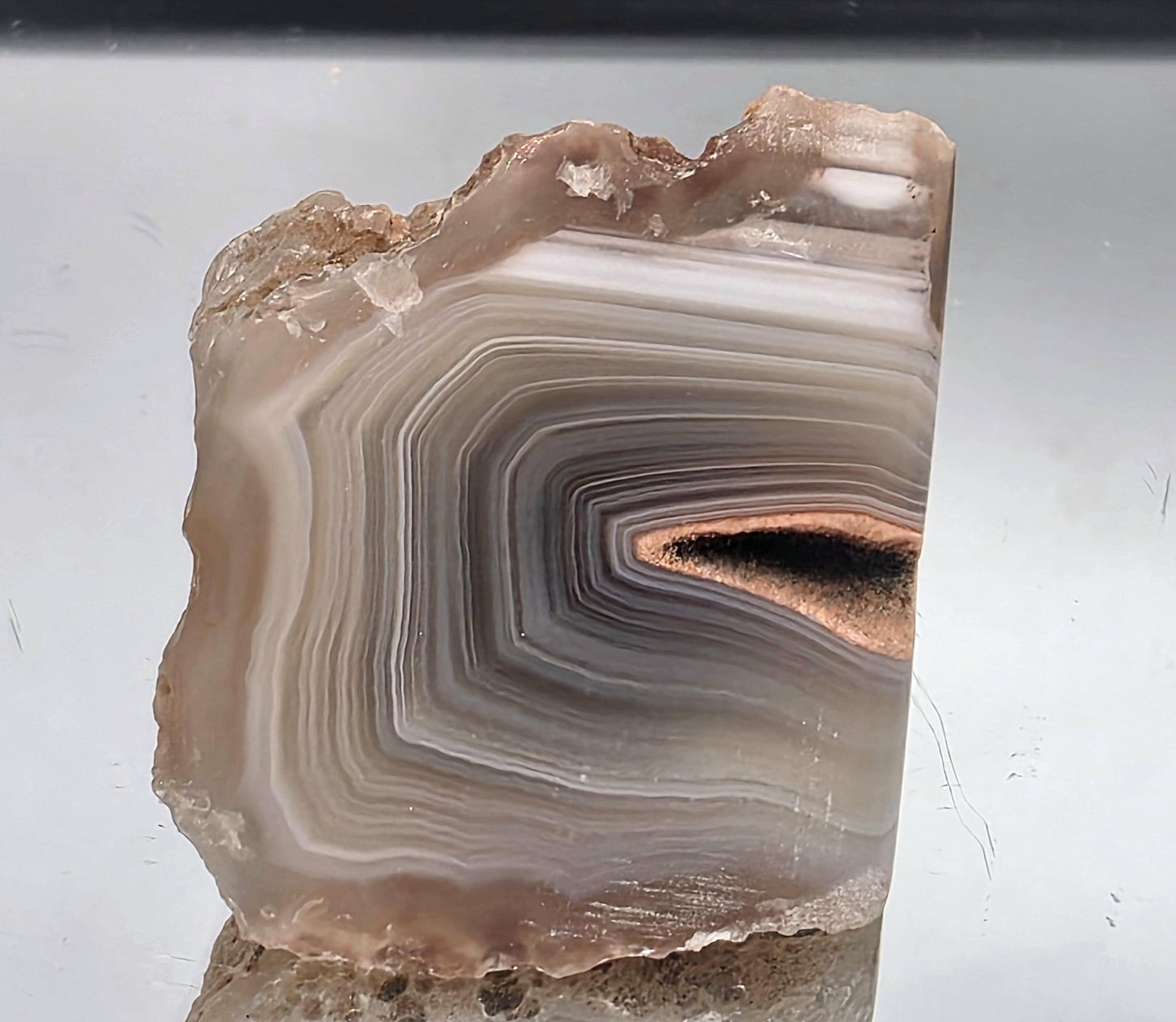 Malawi Agate Colour Banded Polished  Crystal (#21)