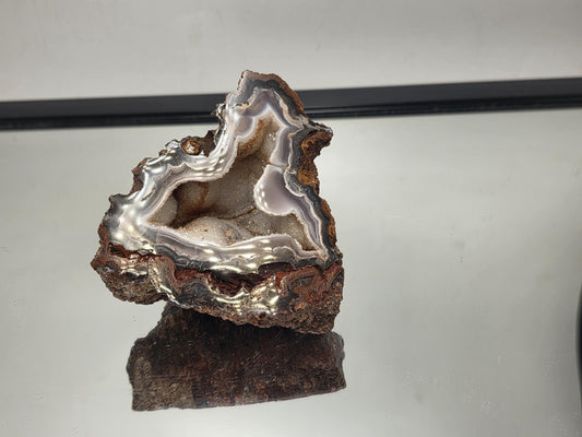 Mexican Agate Crystal Banded Polished (#10)