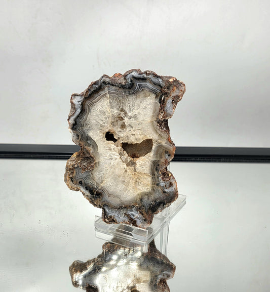 Mexican Agate Crystal Banded Polished (#9)