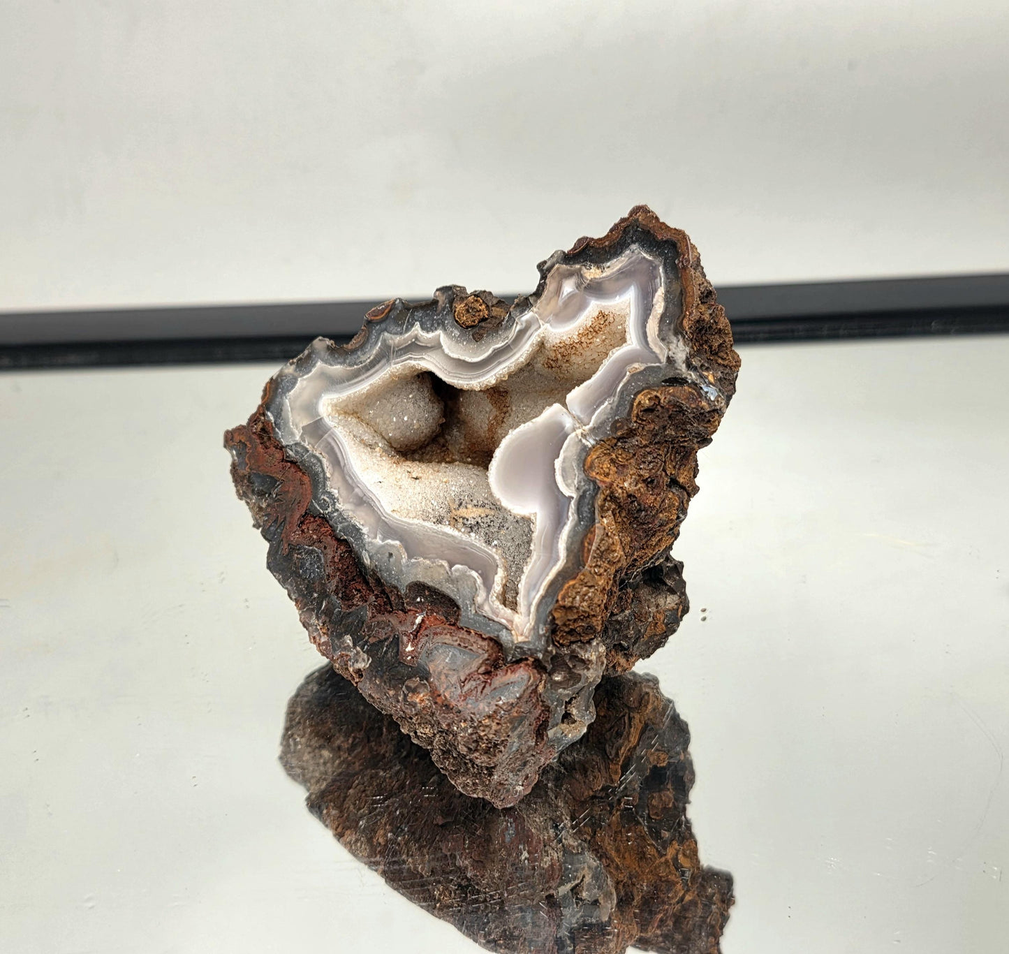 Mexican Agate Crystal Banded Polished (#10)