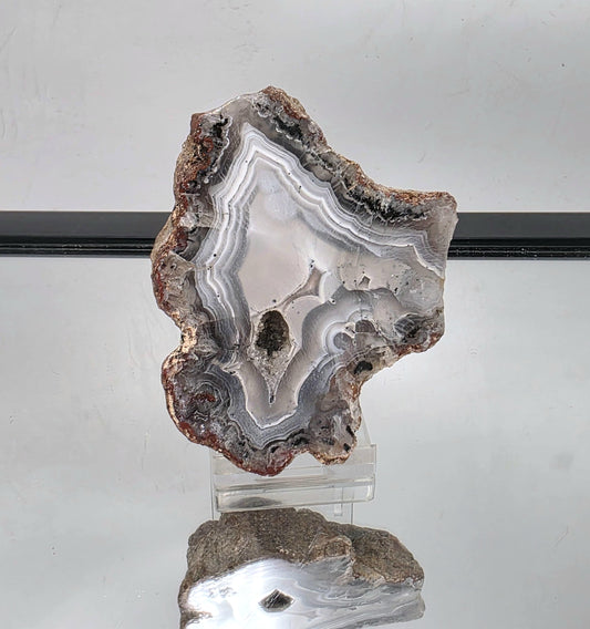 Mexican Agate Crystal Banded Polished (#6)