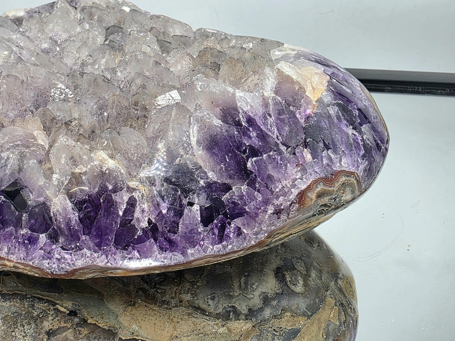 Extra Large Amethyst & Quartz Crystal Heart  3KG