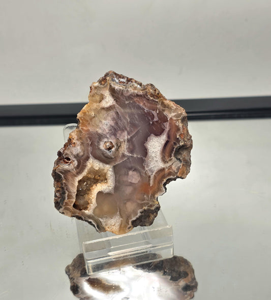 Mexican Agate Crystal Banded Polished (#15)