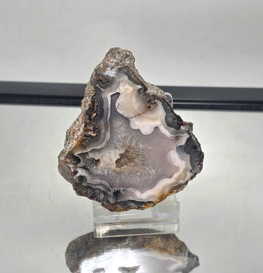 Mexican Agate Crystal Banded Polished (#14)