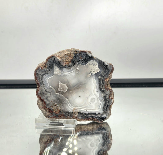 Mexican Agate Crystal Banded Polished (#13)