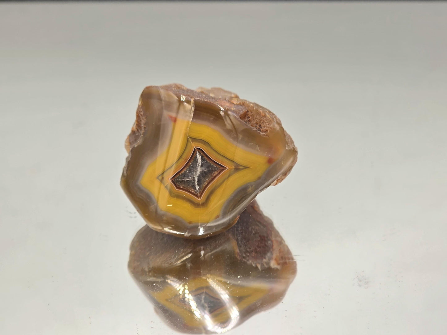 Malawi Agate Colour Banded Polished Crystal  (#60)