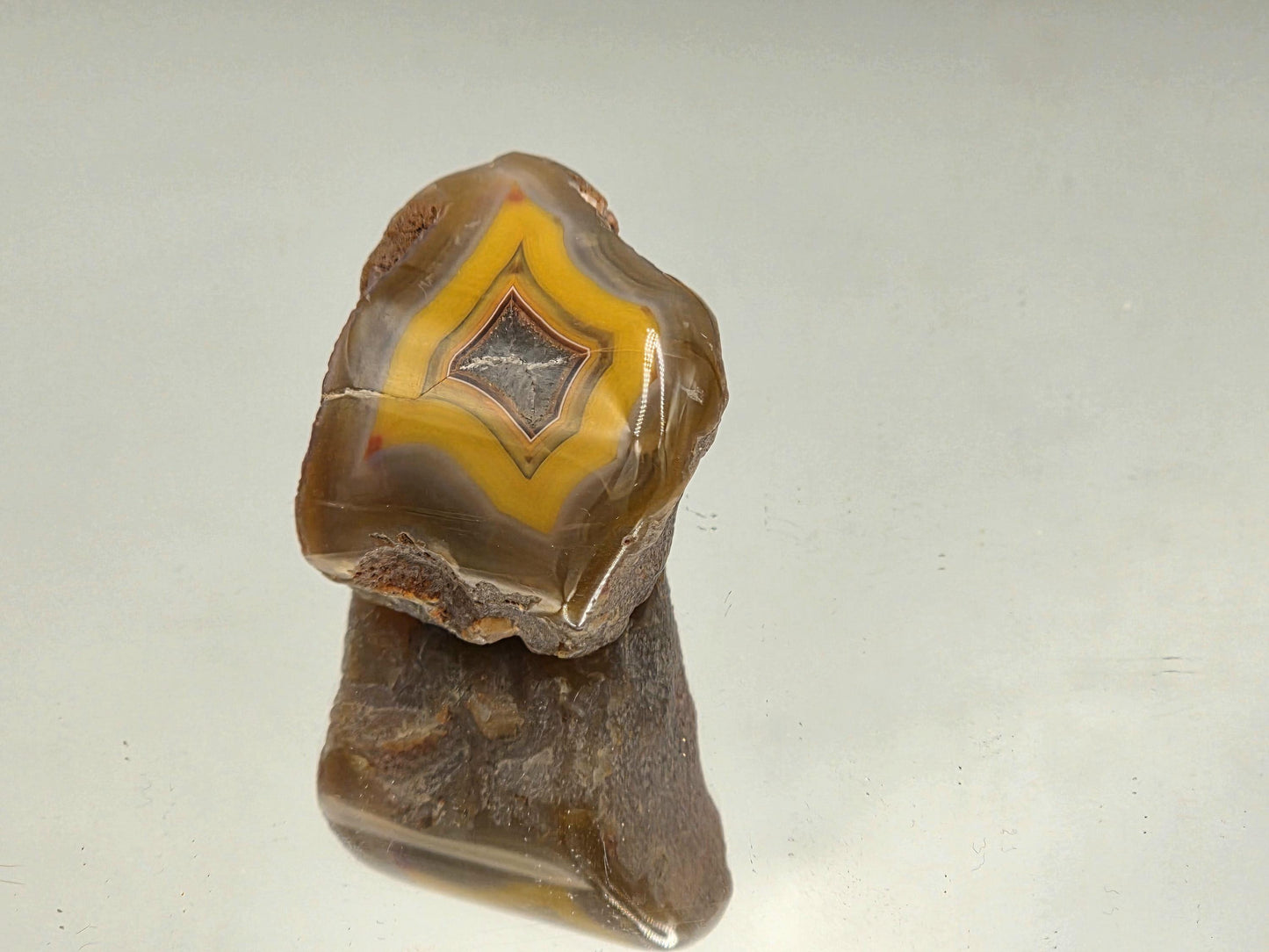 Malawi Agate Colour Banded Polished Crystal  (#60)