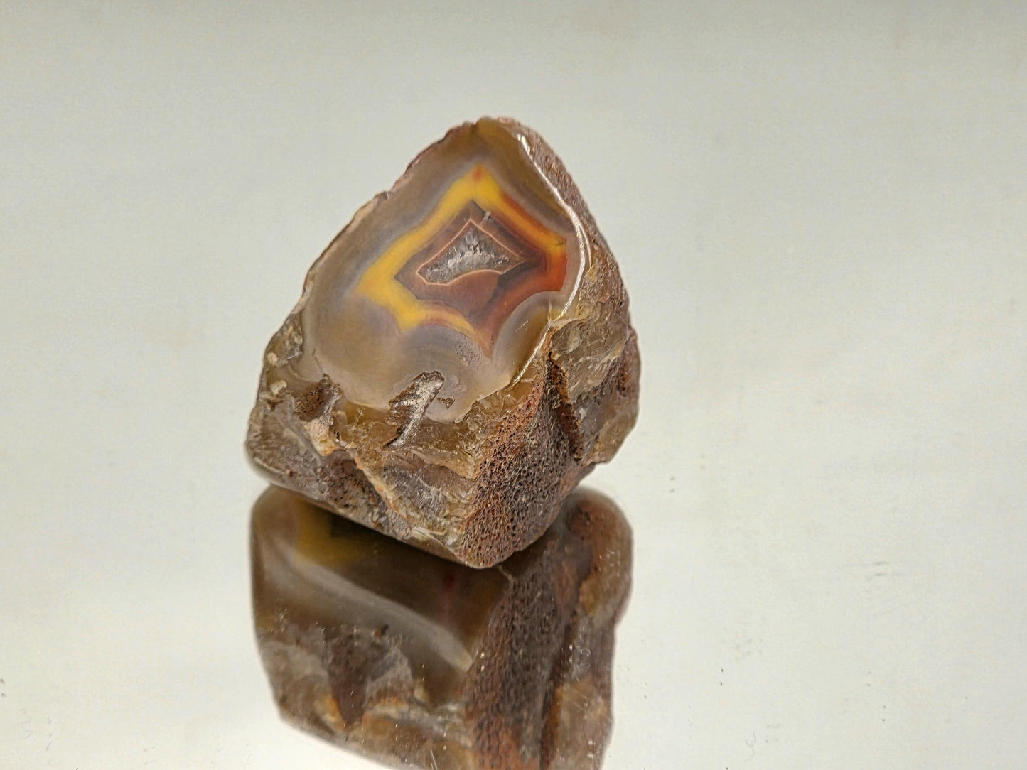 Malawi Agate Colour Banded Polished Crystal  (#60)