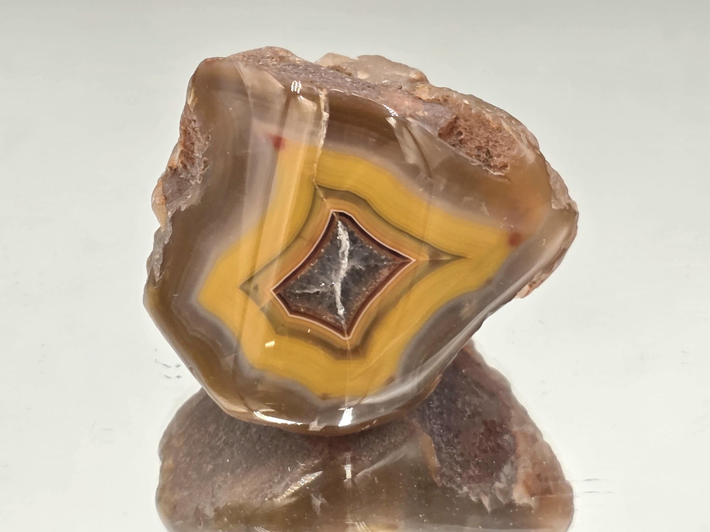 Malawi Agate Colour Banded Polished Crystal  (#60)