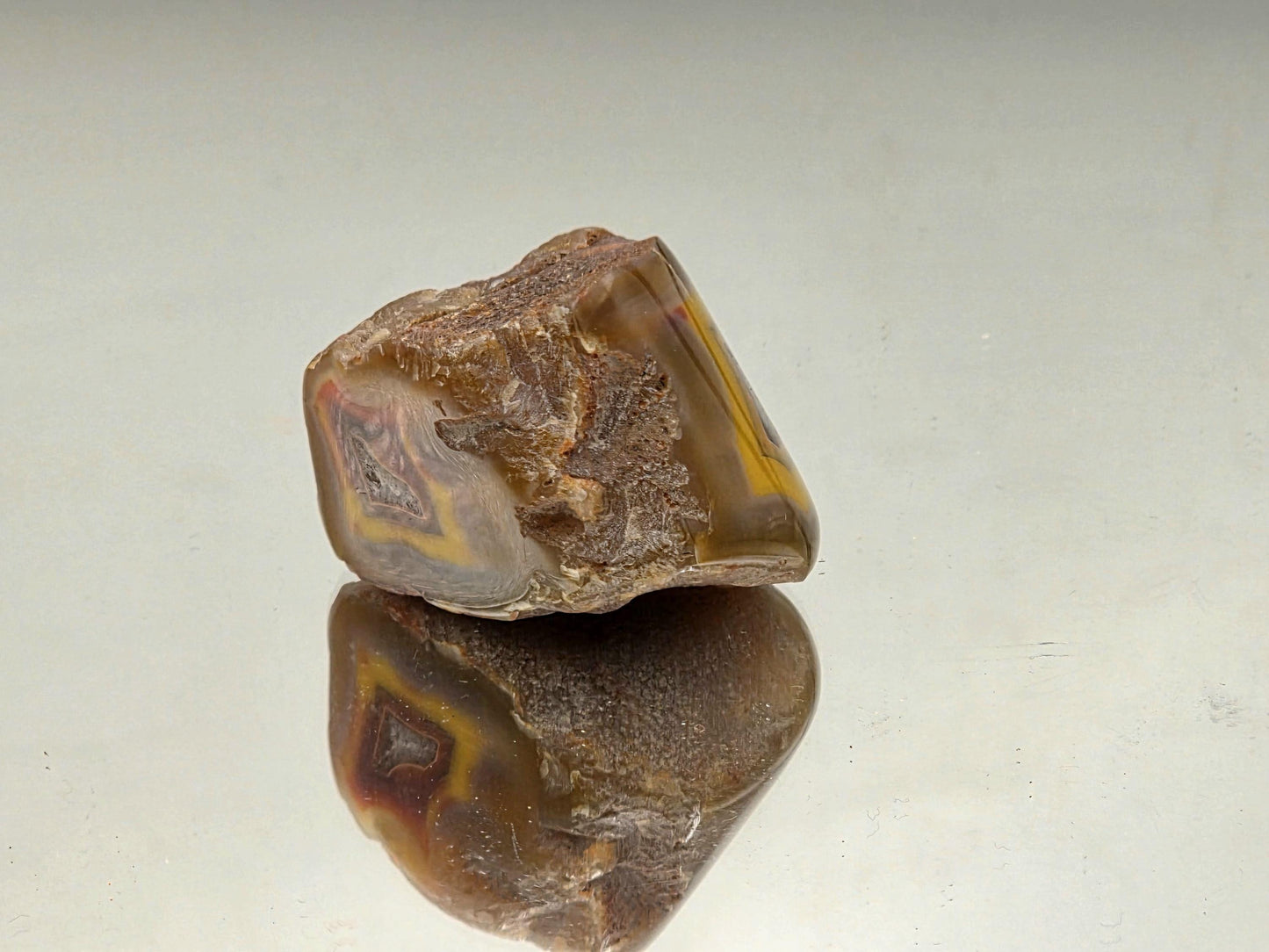 Malawi Agate Colour Banded Polished Crystal  (#60)