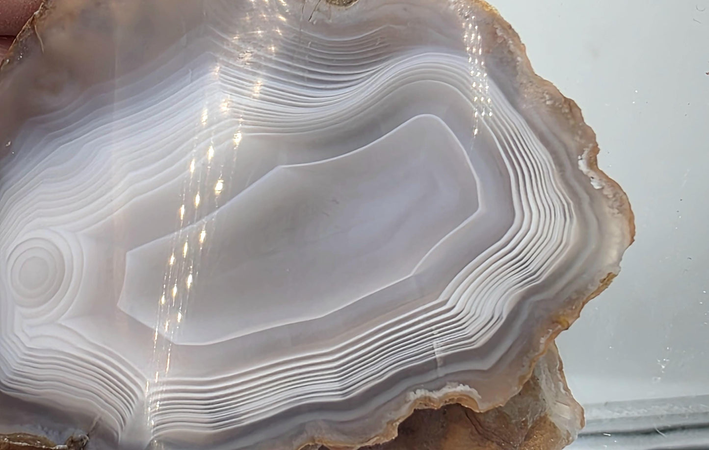 Malawi Agate Magic Parallax Banded Polished Crystal  (#58)