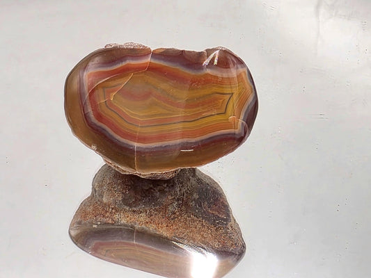 Malawi Agate Colour Banded Polished Crystal  (#56)